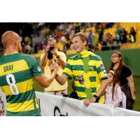 Cole Eicher and Jochen Graf of the Tampa Bay Rowdies