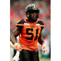 BC Lions Linebacker Micah Awe