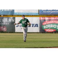 Cole Carder of the Medford Rogues warming up