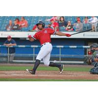 Moises Sierra's two-run double in the eighth gave the Syracuse Chiefs their first lead Wednesday