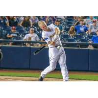 Trenton Thunder OF Trey Amburgey at the Case's Pork Roll Home Run Derby at ARM & HAMMER Park