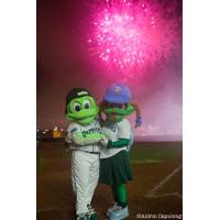 Daytona Tortugas mascots Shelldon and Shelly