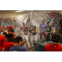 Memphis Redbirds locker room celebration