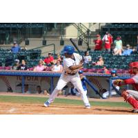 Ricky Aracena of the Lexington Legends awaits a pitch