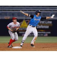 Ben Ruta of the Tampa Tarpons is safe