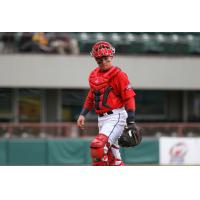 Catcher Christian Vazquez with the Pawtucket Red Sox