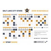 Salt Lake City Stars 2018-19 Regular Season Schedule