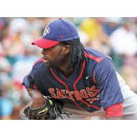 LHP Jose Jose with the Lincoln Saltdogs