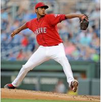 Greenville Drive pitcher Denyi Reyes