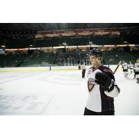 Brayden Watts of the Vancouver Giants is all smiles after a preseason win over the Spokane Chiefs