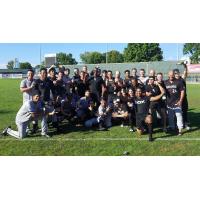 Kannapolis Intimidators after clinching a playoff berth