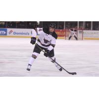 Defenseman Clint Lewis with Minnesota State