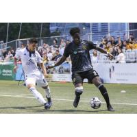 Matt Mahoney of Bethlehem Steel FC maneuvers against the Pittsburgh Riverhounds