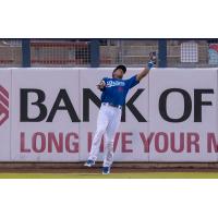 Tulsa Drillers left fielder Jacob Scavuzzo