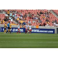 Chicago Red Stars celebrate a goal