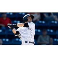 Bruce Caldwell of the Scranton/Wilkes-Barre RailRiders swings away