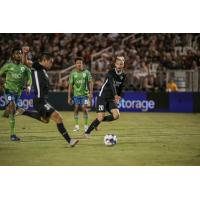 Sacramento Republic FC forward Cameron Iwasa (31) and midfielder Villyan Bijev vs. Seattle Sounders FC 2