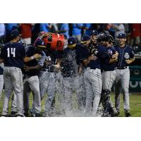 San Antonio Missions celebrate a Texas League Championship Series berth