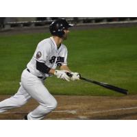 Craig Massey of the Somerset Patriots bolts from the box