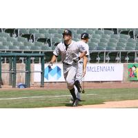 Anthony Vega of the Long Island Ducks rounds the bases