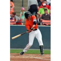 Outfielder Ryan McKenna with the Frederick Keys