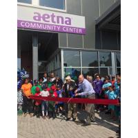 Ribbon cutting ceremony of Aetna Community Center