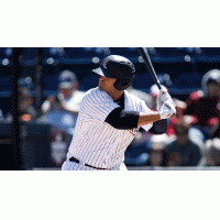 Mike Ford batting for the Scranton/Wilkes-Barre RailRiders