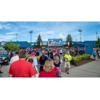 Fans flock to Avista Stadium, home of the Spokane Indians