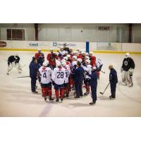 Florida Panthers Training Camp huddle