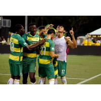 Tampa Bay Rowdies celebrate a goal vs. the Richmond Kickers