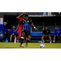 Colorado Springs Switchbacks possess the ball vs. Phoenix Rising FC