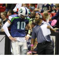 Hurtis Chinn coaching with the Nebraska Danger