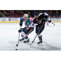 Kelowna Rockets LW Conner Bruggen-Cate against the Vancouver Giants