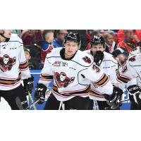 Dominic Schmiemann with the Calgary Hitmen