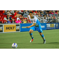 Las Vegas Lights FC forward Sammy Ochoa attacks during a match at San Antonio FC