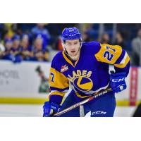 Michael Farren with the Saskatoon Blades