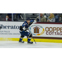 Sioux Falls Stampede forward Ryan Sullivan celebrates