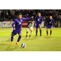 Louisville City FC forward Cameron Lancaster