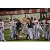 Washington Wild Things celebrate a playoff series win